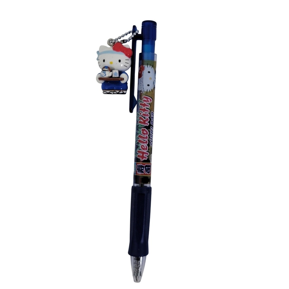 Sanrio‎ Hello Kitty Sushi Bar Pen 2004 3D Mascot Charm Collectible Vintage Y2K